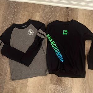 Boys long sleeve t shirts size 7/8 Abercrombie
